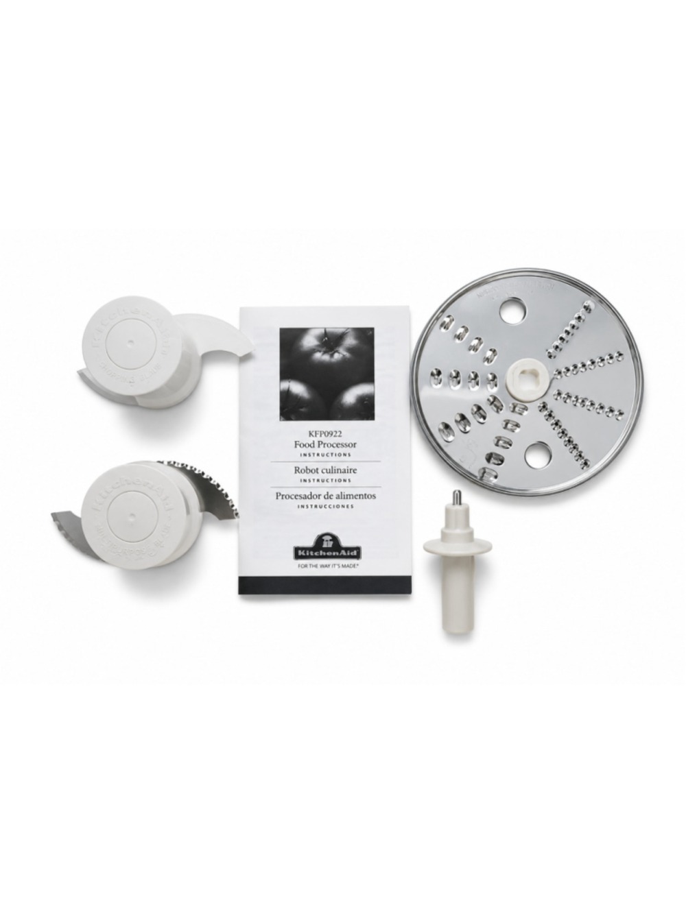 KitchenAid KFP0922 Food Processor Blades Fine Shred Disc Adapter Manual